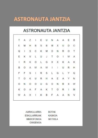 Astronauta jantzia