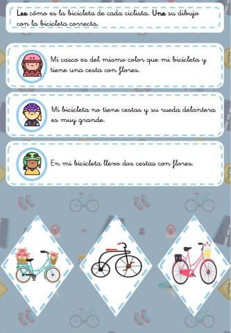 Comprensión lectora-bicicletas