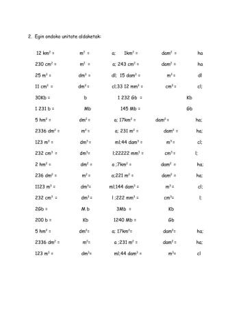 Unitate aldaketak 3