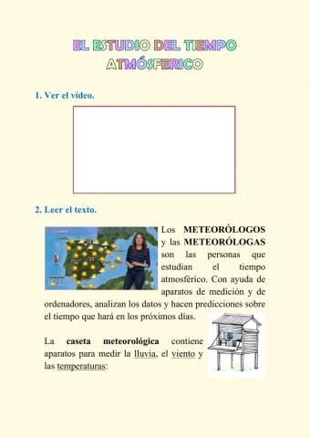 El estudio del tiempo atmosférico