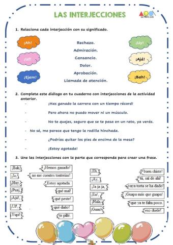 Las interjecciones