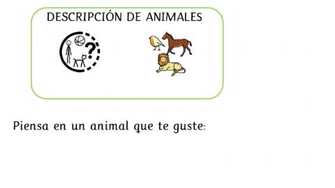 Descripción de animales