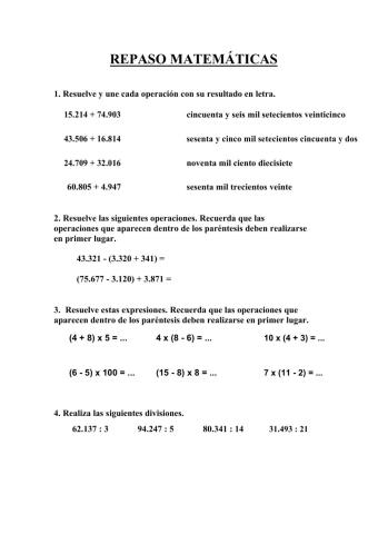 Calculo 5º