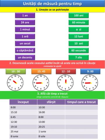 Unitati de masura pentru timp