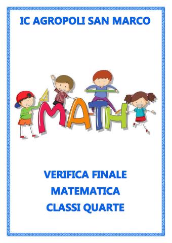 Verifica matematica classe quarta