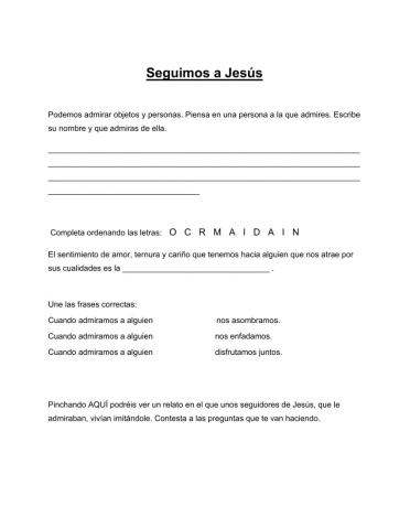 Seguir a Jesús