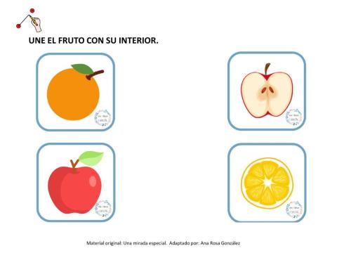 Une fruto e interior