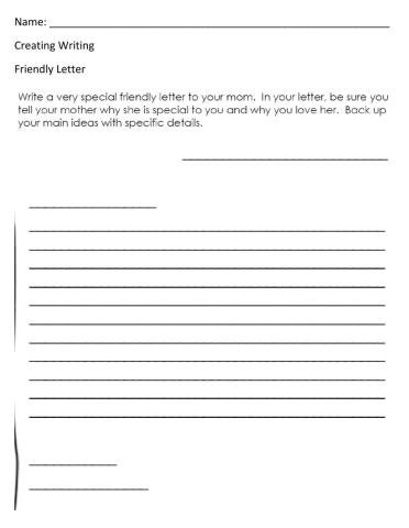 Friendly Letter