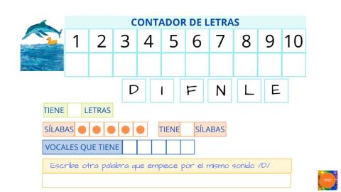 Contador de letras-Delfín