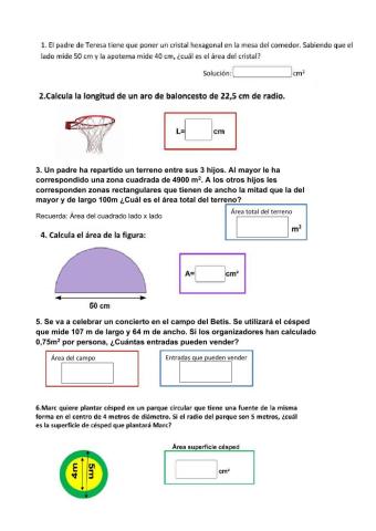 Problemas de Áreas