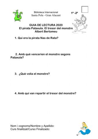 1º-2º(046) El pirata Pataxula. El tresor del monstre