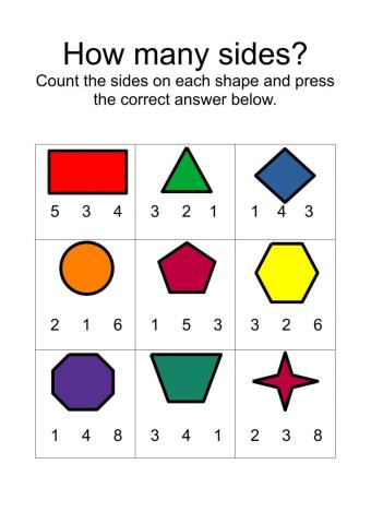 Counting Sides on Shapes