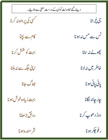 Urdu Muhawary