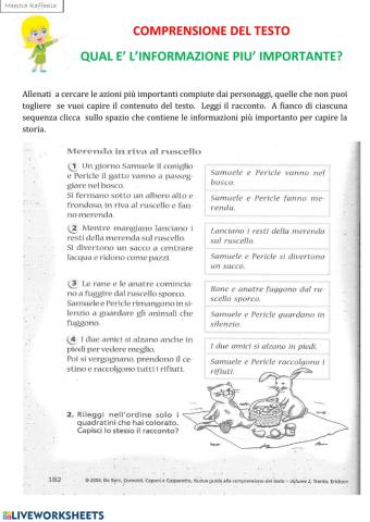 Qual e' l'informazione piu' importante