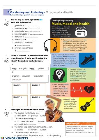 Music, mood and health