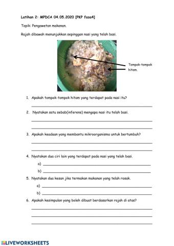 L2: sains tahun 6:pengawetan makanan