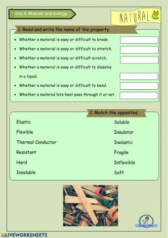 Properties of materials