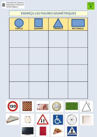 Endreça les figures geomètriques