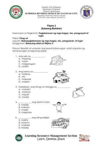 Activity Sheet