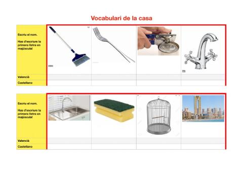 Vocabulari casa