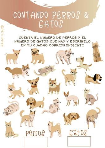 Cuenta los perros y gatos