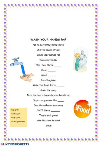 Wash your hands rap