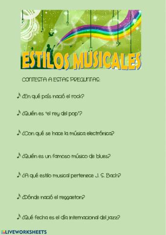 Estilos musicales