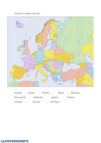 Países de Europa