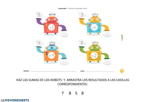 Sumas de robots