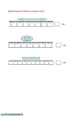 Misurare con il righello 2