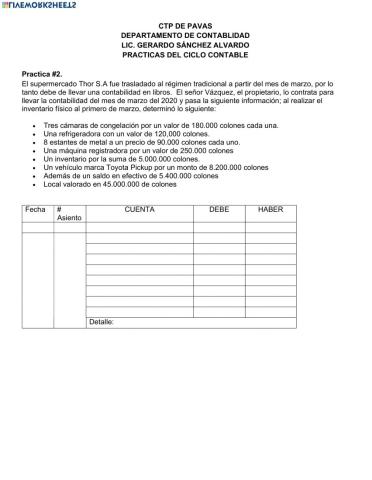 Ciclo Contable de Contabilidad