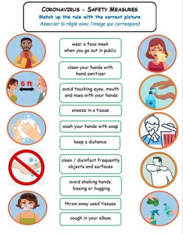 CORONAVIRUS safety measures