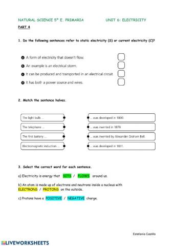 Natural Science 5º Unit 6 4