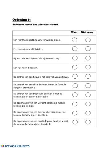 Herhalingsoefeningen..