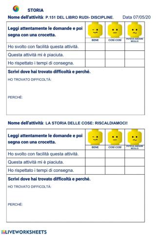 Questionario di autovalutazione