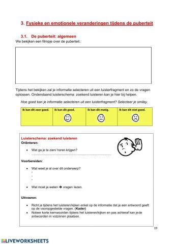 Fysieke en emotionele veranderingen