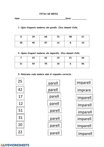 Nombres parells i imparells