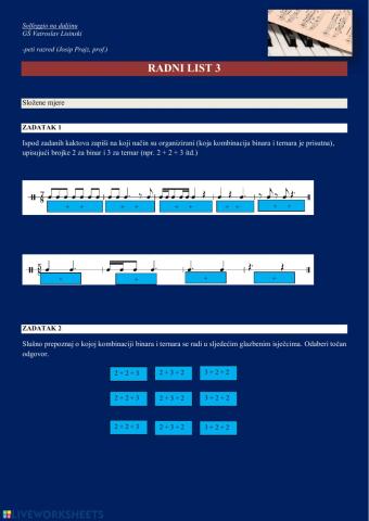 Solfeggio5 - RADNI LIST 3