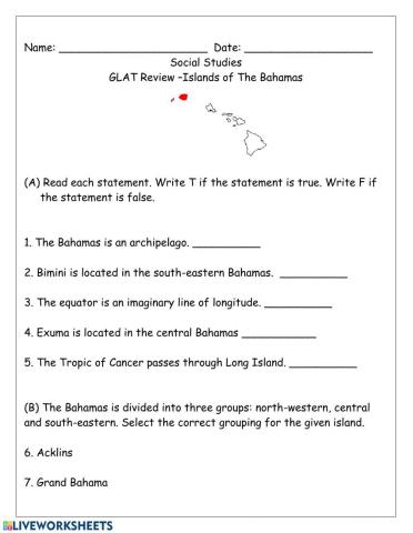 Islands of Bahamas Grouping