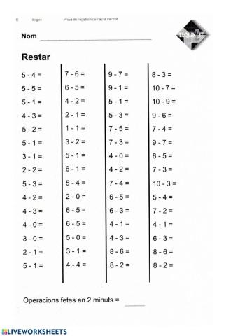 Restes quinzet segon