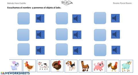 Vocabulario animales 2 con audio