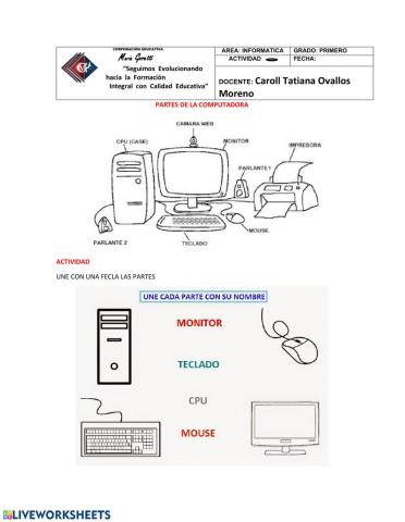 Partes de la computadora