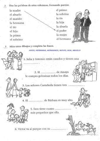 Ejercios de la familia