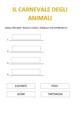 Il carnevale degli animali