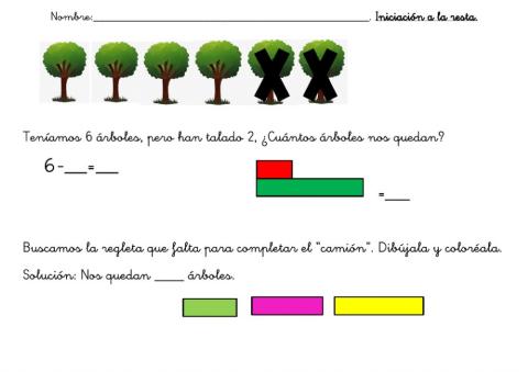 Iniciación a la resta 1