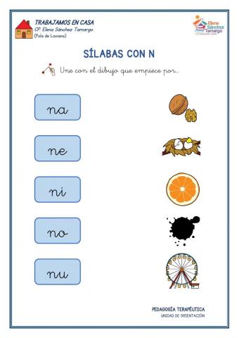 Sílabas con N