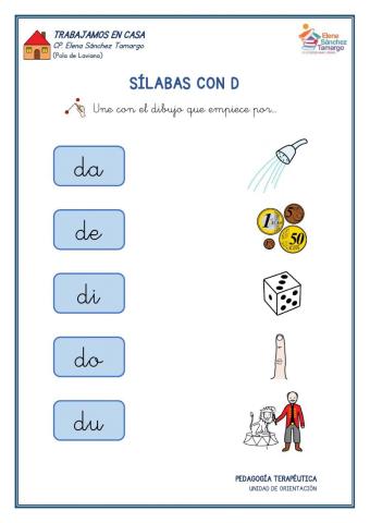 Sílabas con D