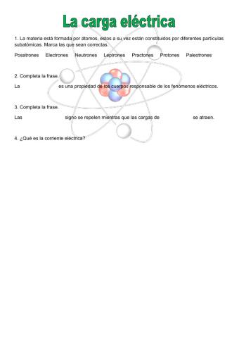 La carga eléctrica
