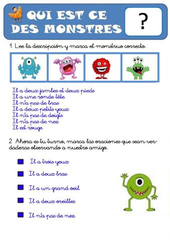 Les monstres (3° y 4°)