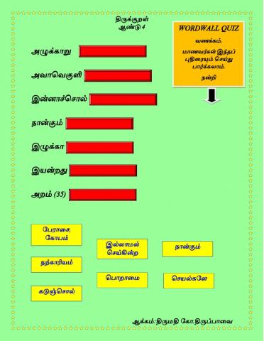 திருக்குறள் ஆக்கம்:திருமதி கோ.திருப்பாவை